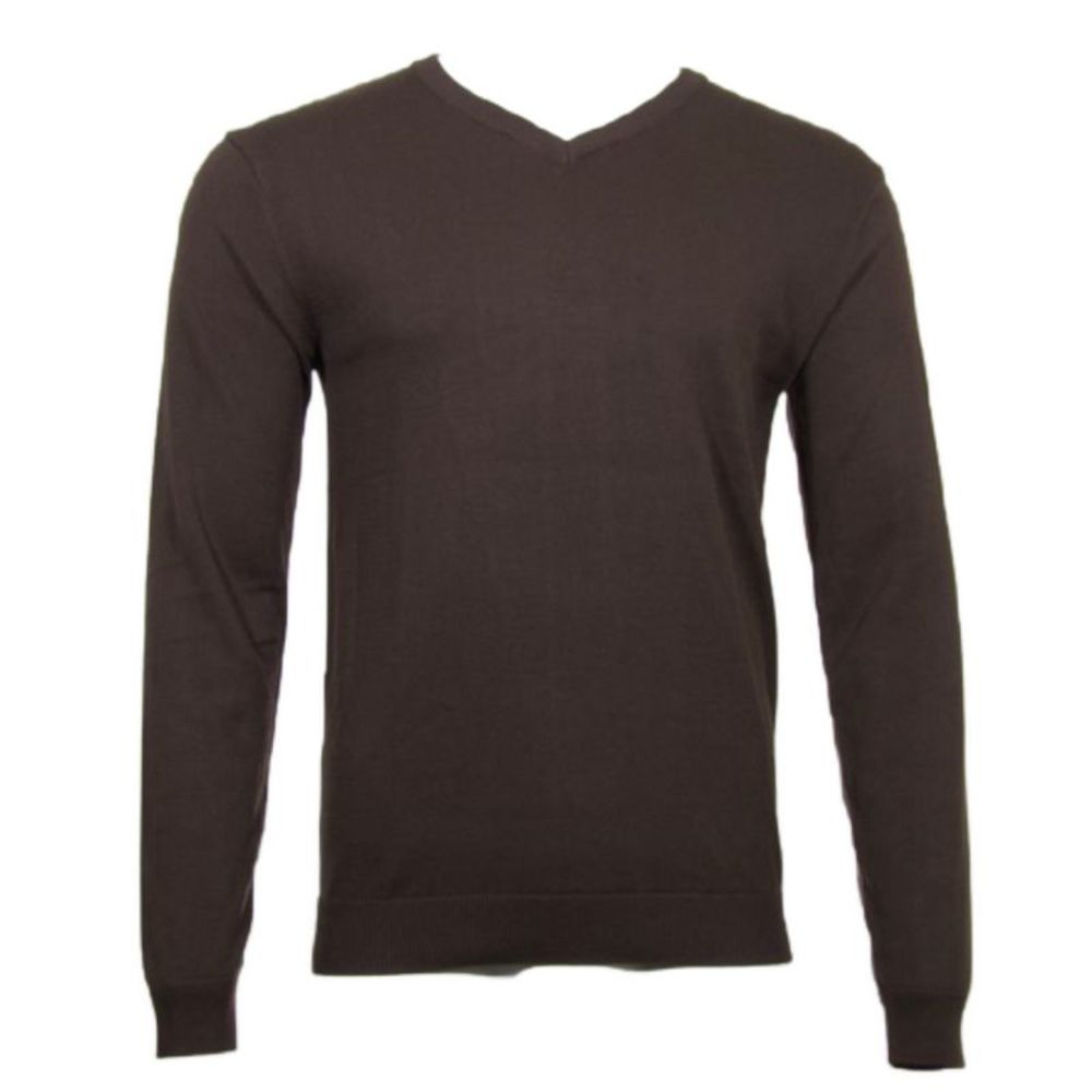 Daniel K Men's Sweatshirt V-Neck Long Sleeve Pullover Knit Rib Cuff Sweatshirt